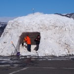 カマクラ・滑り台の進行状況