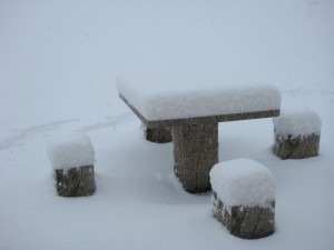 真っ白な銀世界