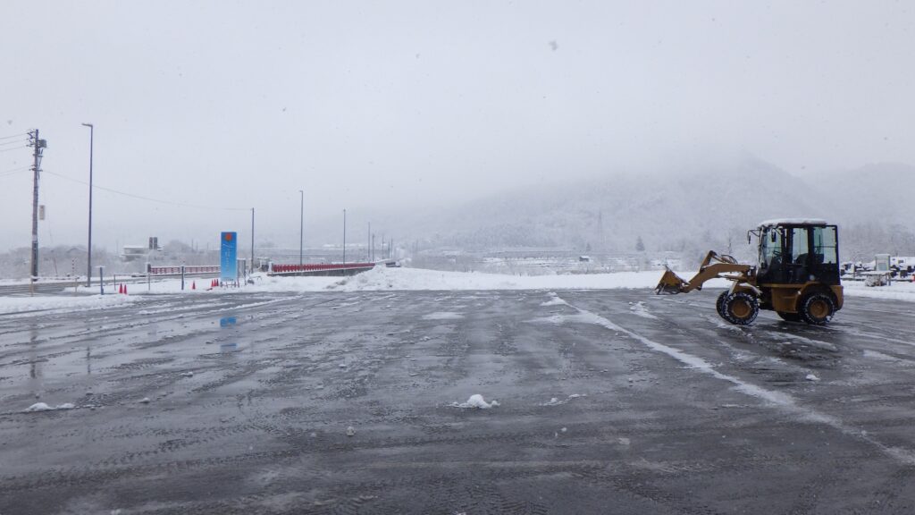 間に合って良かった除雪作業